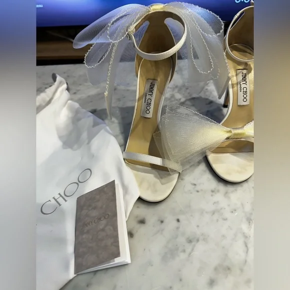 JIMMY CHOO Aveline 1000 Latte 38.5 - Picture 13 of 16